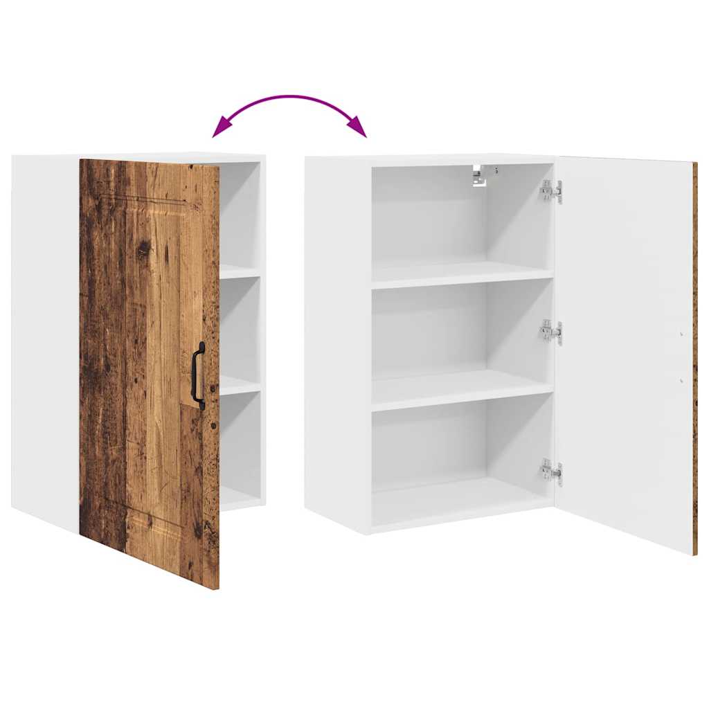 Keukenkast aan de muur Oud Hout 50 x 31 x 80 cm Bewerkt hout