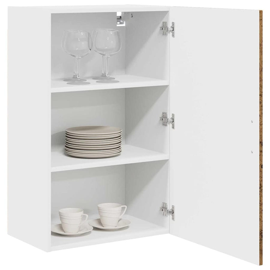 Keukenkast aan de muur Oud Hout 50 x 31 x 80 cm Bewerkt hout