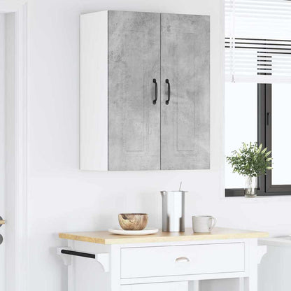 Keukenkast aan de muur Beton Grijs 60 x 31 x 80 cm Bewerkt hout