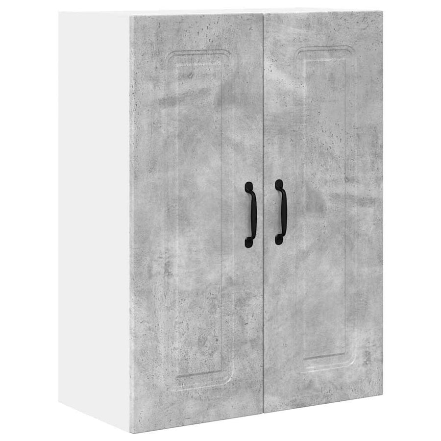 Keukenkast aan de muur Beton Grijs 60 x 31 x 80 cm Bewerkt hout