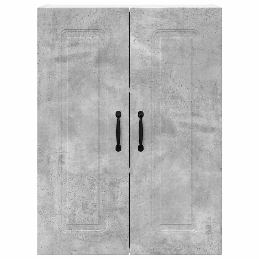 Keukenkast aan de muur Beton Grijs 60 x 31 x 80 cm Bewerkt hout