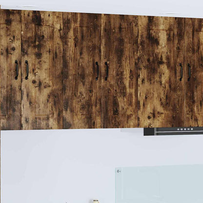 Keukenkast aan de muur met plank Gerookt eiken 60 x 31 x 80 cm