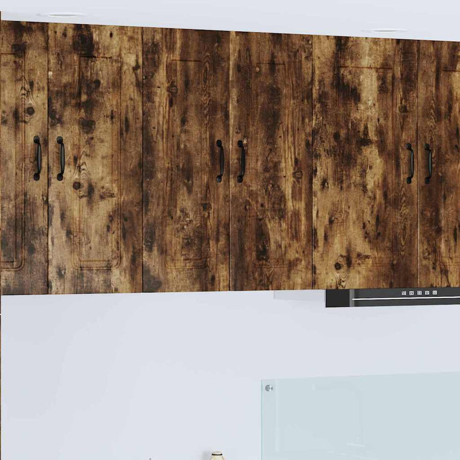 Keukenkast aan de muur met plank Gerookt eiken 60 x 31 x 80 cm