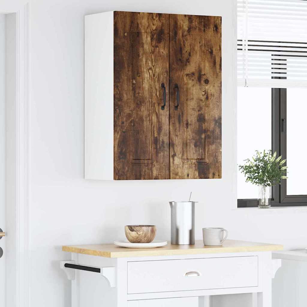 Keukenkast aan de muur met plank Gerookt eiken 60 x 31 x 80 cm