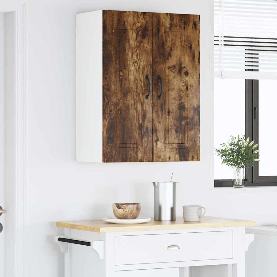 Keukenkast aan de muur met plank Gerookt eiken 60 x 31 x 80 cm
