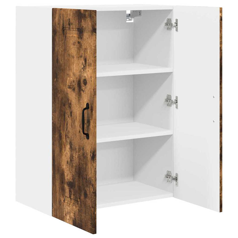 Keukenkast aan de muur met plank Gerookt eiken 60 x 31 x 80 cm