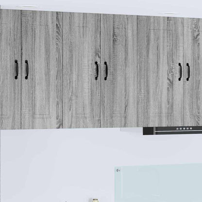 Keukenkast aan de muur met plank Grijs Sonoma 60 x 31 x 80 cm