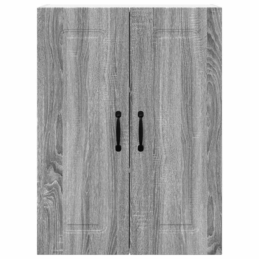 Keukenkast aan de muur met plank Grijs Sonoma 60 x 31 x 80 cm