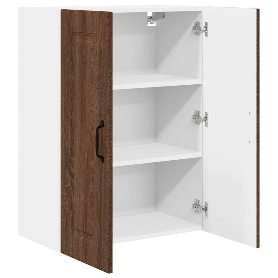 Keukenkast aan de muur Bruin Eiken 60 x 31 x 80 cm Bewerkt hout