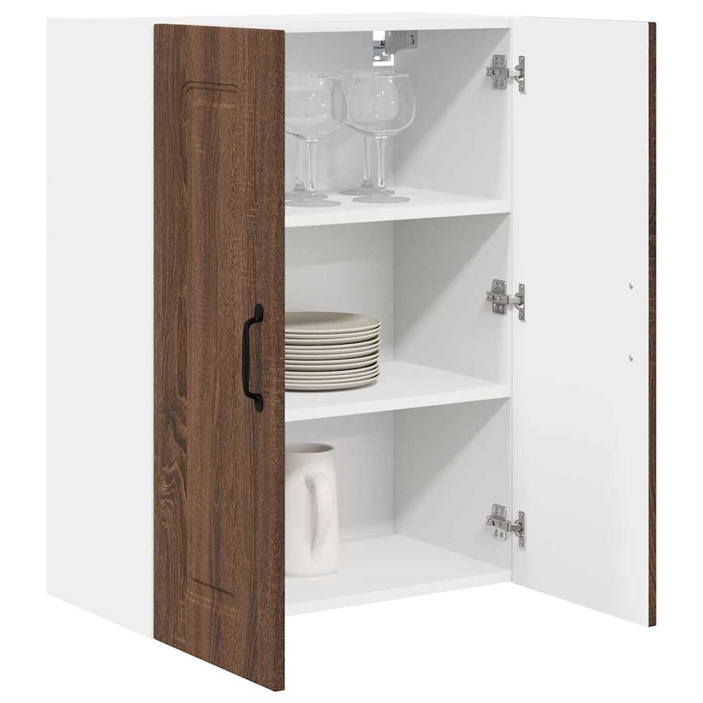 Keukenkast aan de muur Bruin Eiken 60 x 31 x 80 cm Bewerkt hout