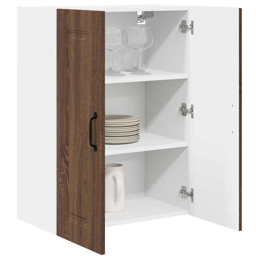 Keukenkast aan de muur Bruin Eiken 60 x 31 x 80 cm Bewerkt hout