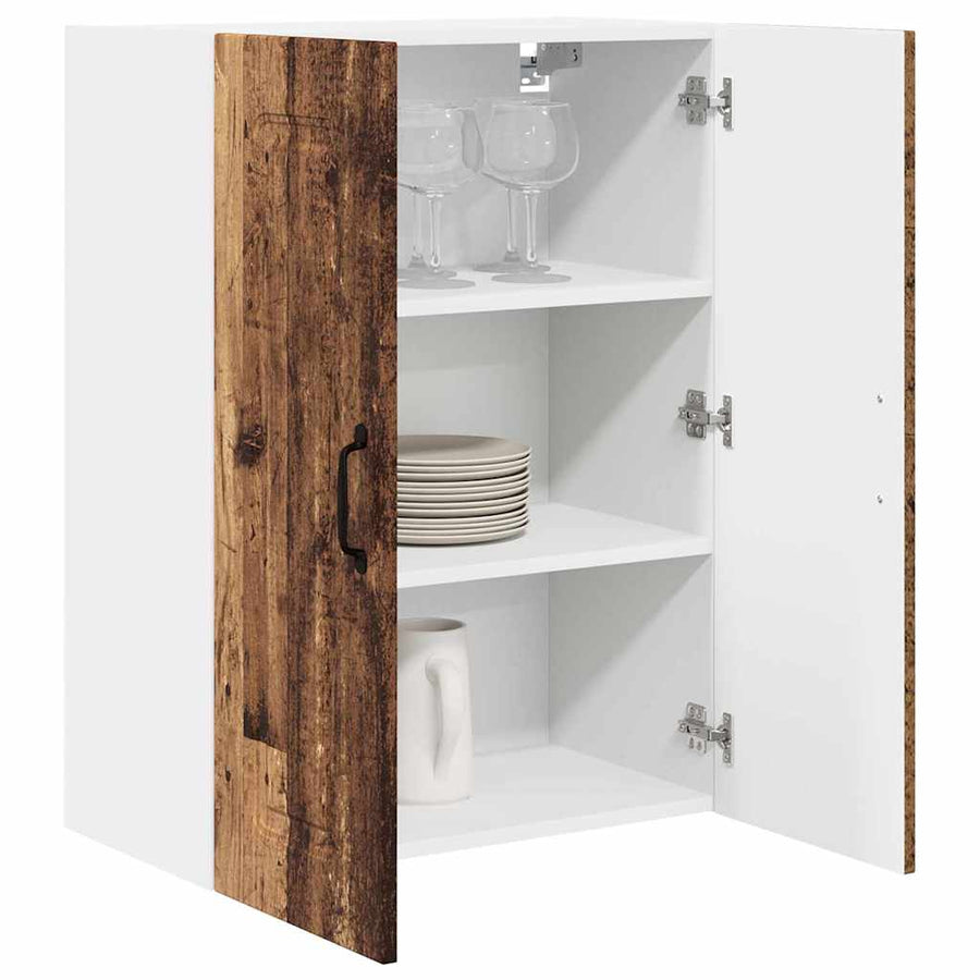 Keukenkast aan de muur Oud Hout 60 x 31 x 80 cm Bewerkt hout