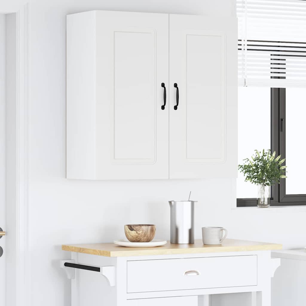 Keukenkast aan de muur Wit 80 x 31 x 80 cm Bewerkt hout