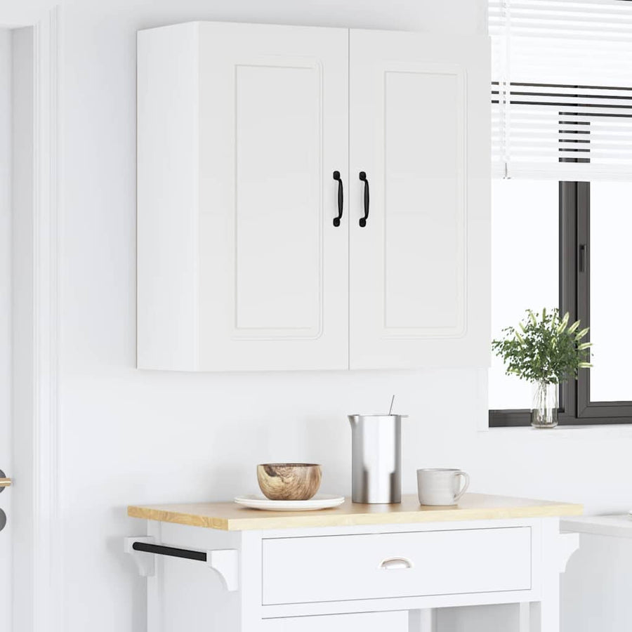 Keukenkast aan de muur Wit 80 x 31 x 80 cm Bewerkt hout