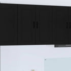 Keukenkast 80x31x80 cm bewerkt hout zwart