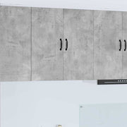 Keukenkast beton grijs 80x31x80 cm bewerkt hout