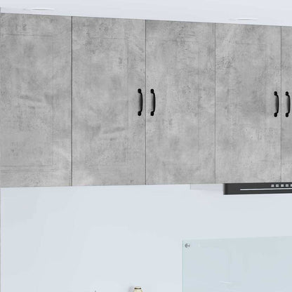 Keukenkast aan de muur Beton Grijs 80 x 31 x 80 cm Bewerkt hout