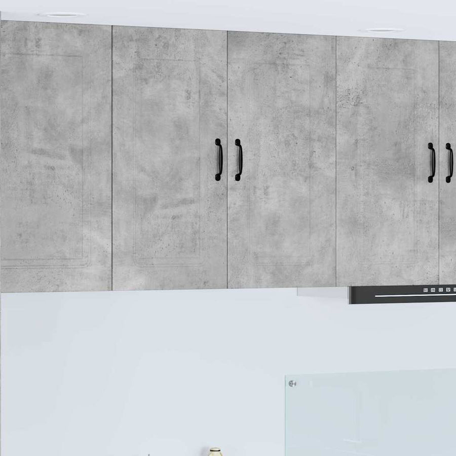 Keukenkast aan de muur Beton Grijs 80 x 31 x 80 cm Bewerkt hout