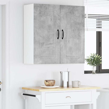 Keukenkast aan de muur Beton Grijs 80 x 31 x 80 cm Bewerkt hout