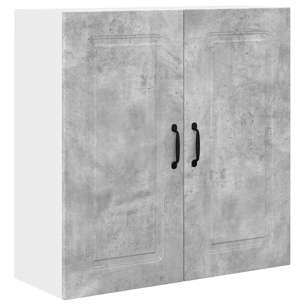 Keukenkast aan de muur Beton Grijs 80 x 31 x 80 cm Bewerkt hout