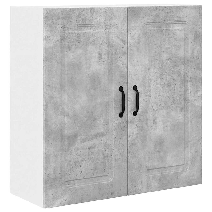 Keukenkast aan de muur Beton Grijs 80 x 31 x 80 cm Bewerkt hout