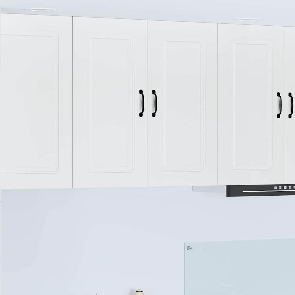 Keukenkast aan de muur met plank Hoogglans wit 80 x 31 x 80 cm
