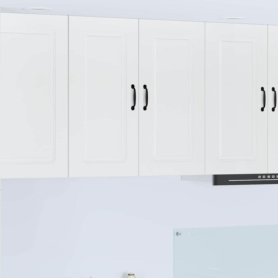 Keukenkast aan de muur met plank Hoogglans wit 80 x 31 x 80 cm