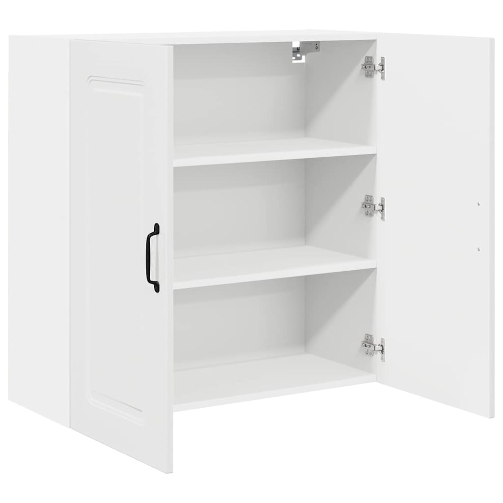 Keukenkast aan de muur met plank Hoogglans wit 80 x 31 x 80 cm