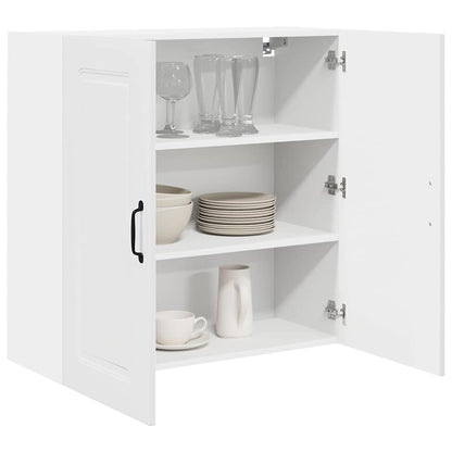 Keukenkast aan de muur met plank Hoogglans wit 80 x 31 x 80 cm