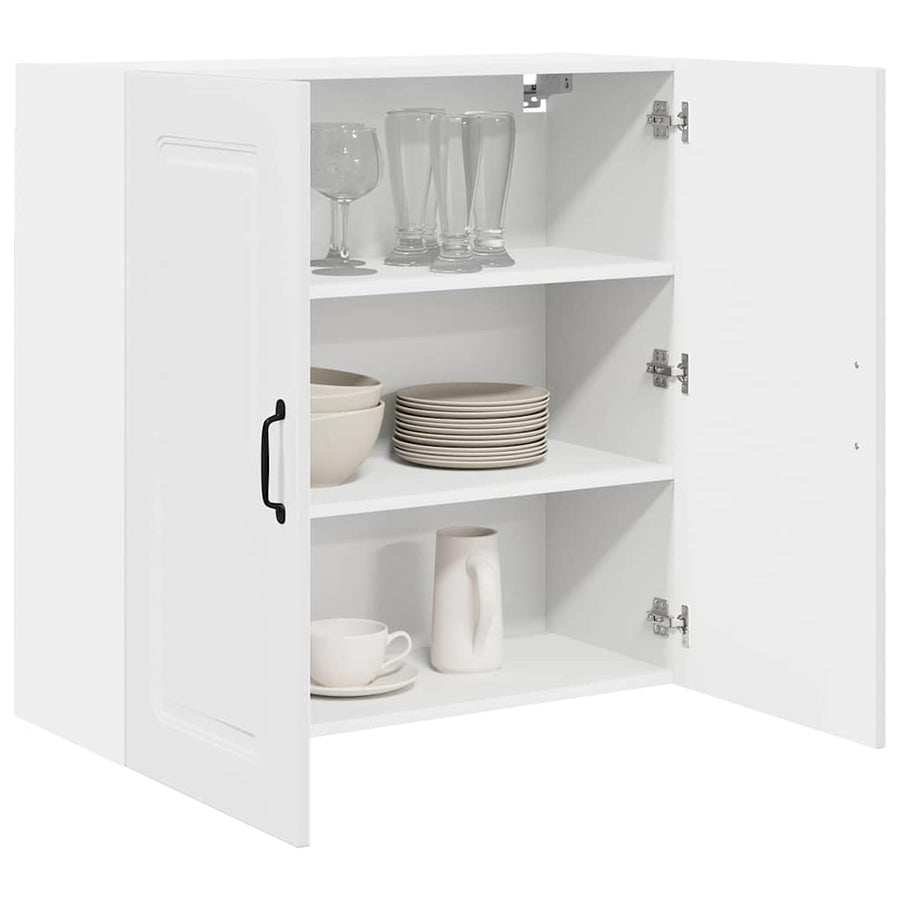 Keukenkast aan de muur met plank Hoogglans wit 80 x 31 x 80 cm