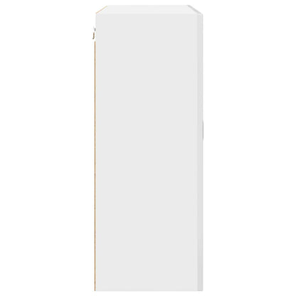 Keukenkast aan de muur met plank Hoogglans wit 80 x 31 x 80 cm