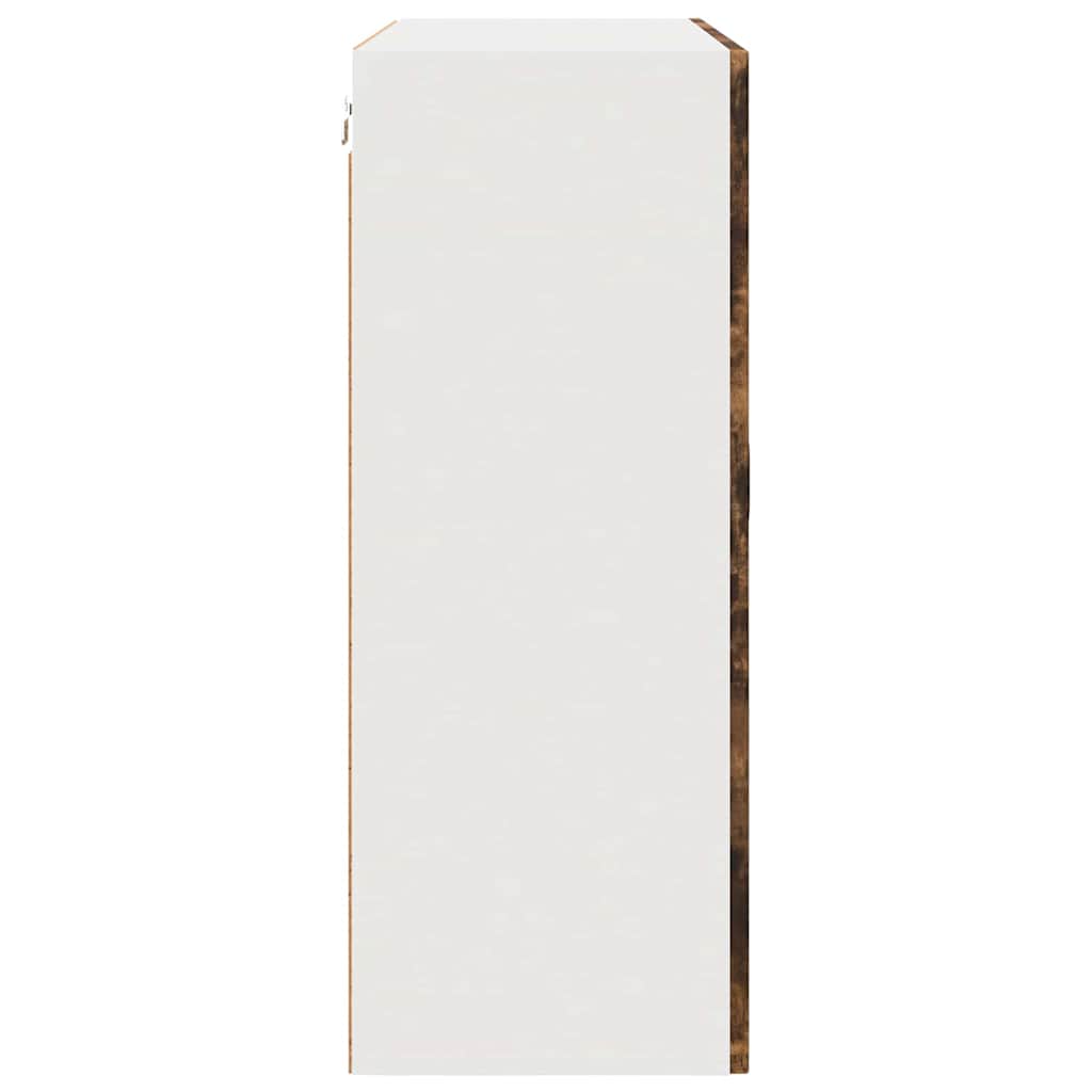 Keukenkast aan de muur met plank Gerookt eiken 80 x 31 x 80 cm