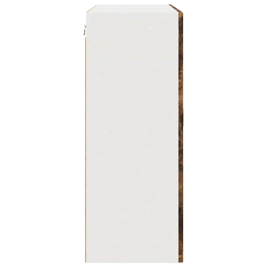 Keukenkast aan de muur met plank Gerookt eiken 80 x 31 x 80 cm