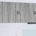 Keukenkast 80x31x80 cm grijs sonoma bewerkt hout