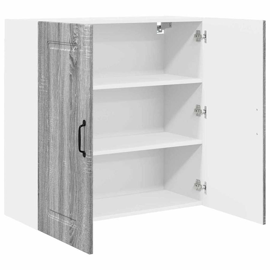 Keukenkast aan de muur met plank Grijs Sonoma 80 x 31 x 80 cm