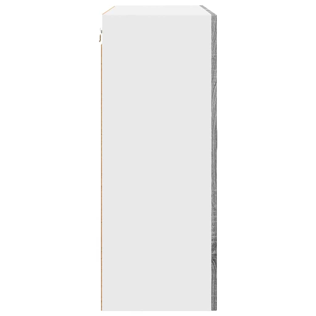 Keukenkast aan de muur met plank Grijs Sonoma 80 x 31 x 80 cm