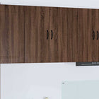 Keukenkast 80x31x80 cm bruin eiken bewerkt hout