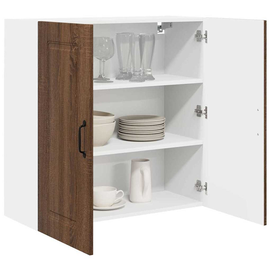 Keukenkast aan de muur Bruin Eiken 80 x 31 x 80 cm Bewerkt hout