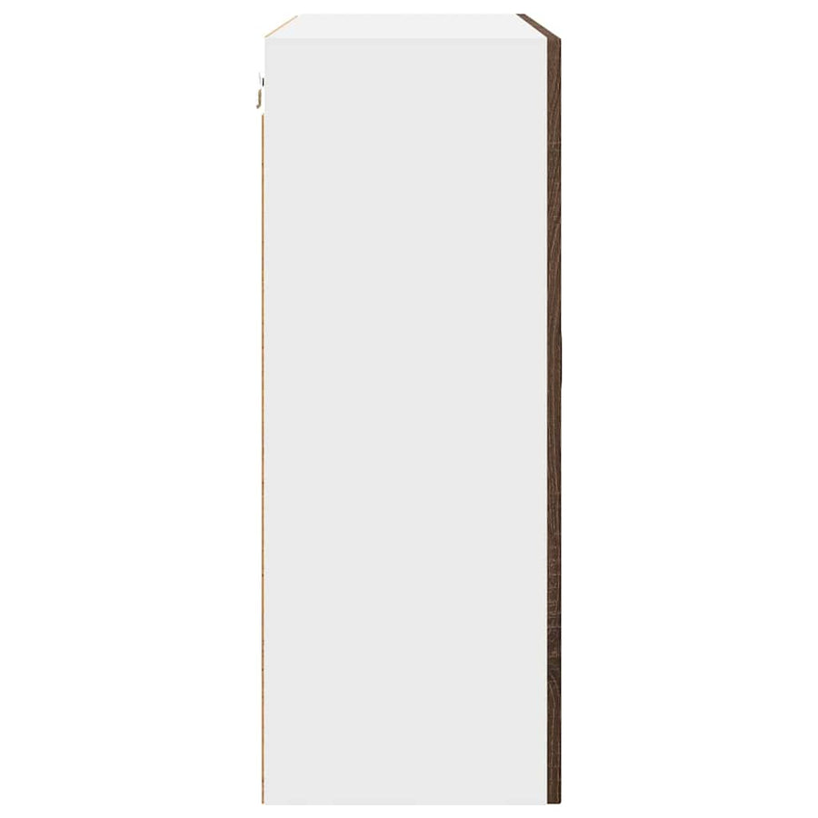Keukenkast aan de muur Bruin Eiken 80 x 31 x 80 cm Bewerkt hout
