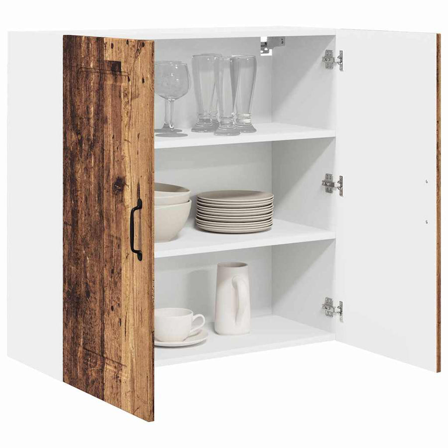 Keukenkast aan de muur Oud Hout 80 x 31 x 80 cm Bewerkt hout