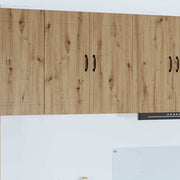 Keukenkast 80x31x80 cm bewerkt hout artisan eiken