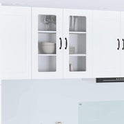 Keukenkast 80x31x80 cm wit bewerkt hout