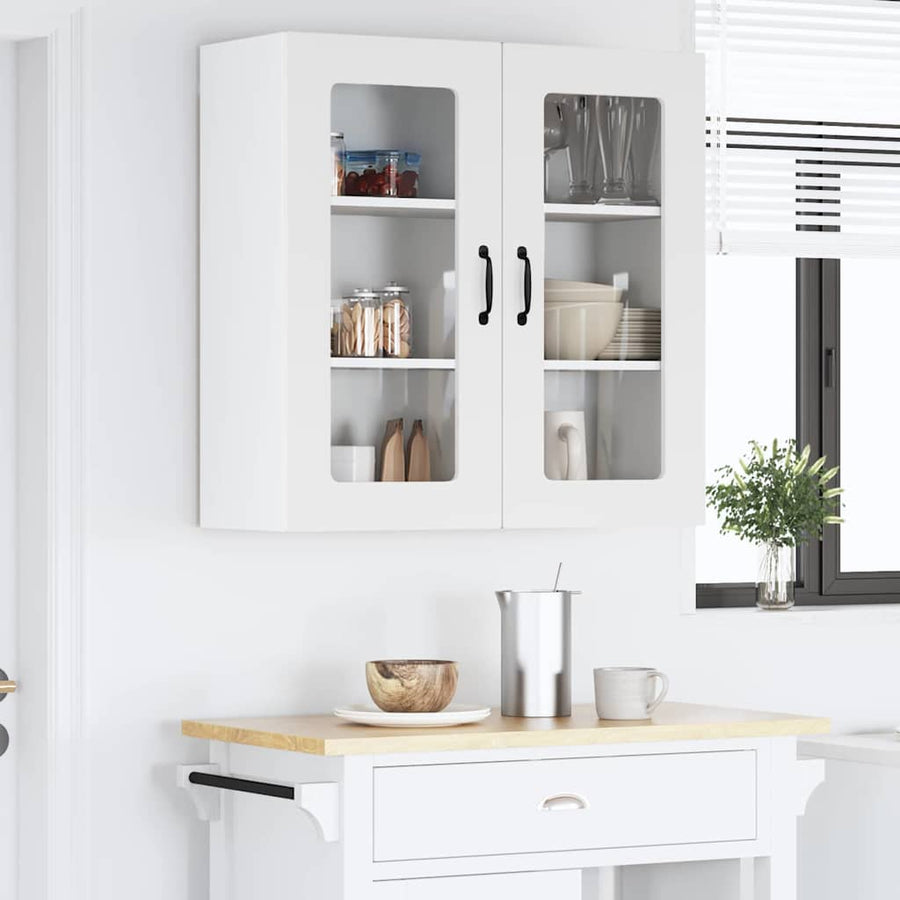 Keukenkast aan de muur Wit 80 x 31 x 80 cm Bewerkt hout