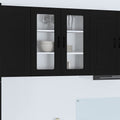 Keukenkast met opslag Kalmar Zwart 80 x 31 x 80 cm Bewerkt hout