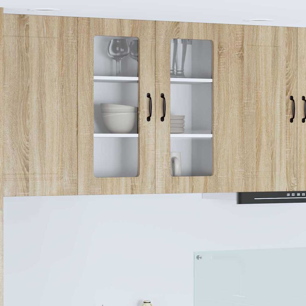 Keukenkast aan de muur met plank Sonoma Eiken 80 x 31 x 80 cm