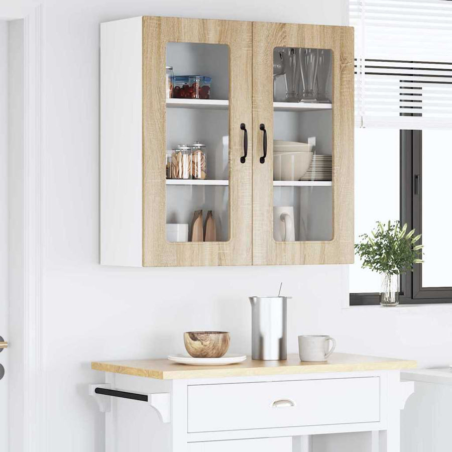 Keukenkast aan de muur met plank Sonoma Eiken 80 x 31 x 80 cm