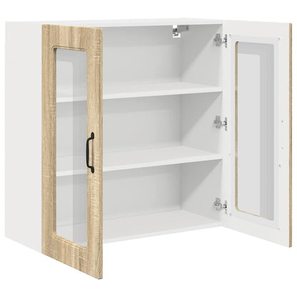 Keukenkast aan de muur met plank Sonoma Eiken 80 x 31 x 80 cm
