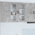 Keukenkast Kalmar Beton Grijs 80 x 31 x 80 cm Bewerkt hout