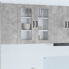 Keukenkast beton grijs 80x31x80 cm