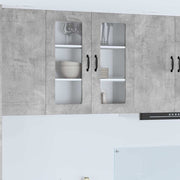 Keukenkast beton grijs 80x31x80 cm